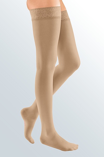 Calze Elegance A Compressione Forte 16/20 MmHg | Calze In Cotone Batteriostatiche E Anallergiche, Alte, Per Gambe Leggere, Taglia Unica?